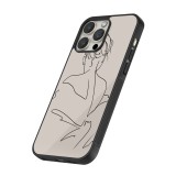 iPhone 15 Pro Case Hülle - Silikon schwarz Salnikova 05