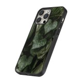 Coque iPhone 15 Pro - Silicone rigide noir Spring 23 fresh plants