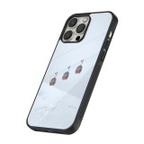 Coque iPhone 15 Pro - Silicone rigide noir Winter 22 ski lift