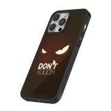 iPhone 16 Pro Max Case Hülle - Silikon schwarz Angry Dont Touch