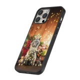 Coque iPhone 16 Pro Max - Silicone rigide noir Christmas 25 Xmas Cat