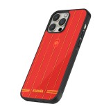 Coque iPhone 16 Pro Max - Silicone rigide noir Maillot de football Espagne 2026 personnalisable