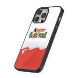 Coque iPhone 16 Pro Max - Silicone rigide noir Kinder Surprise