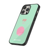 Coque iPhone 16 Pro Max - Silicone rigide noir Pop Summer Destination Fiji