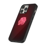 Coque iPhone 16 Pro Max - Silicone rigide noir Spring 23 neon rose