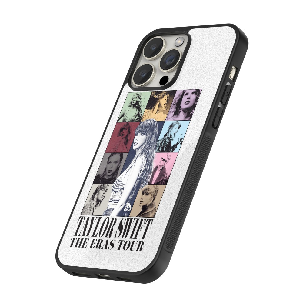 Coque iPhone 16 Pro Max - Silicone rigide noir Taylor Swift The Eras Tour