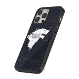 Coque iPhone 16 Pro Max - Silicone rigide noir Winter is coming Stark