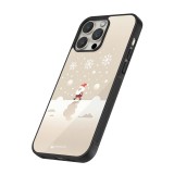 Coque iPhone 16 Pro Max - Silicone rigide noir Noël 2023 Minimalist Santa