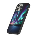 iPhone 16 Pro Case Hülle - Silikon schwarz Funkelndes Nordlicht