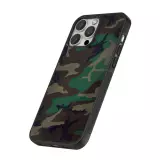 iPhone 16 Pro Case Hülle - Silikon schwarz Camouflage 3