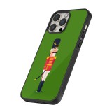 Coque iPhone 16 Pro - Silicone rigide noir Christmas 25 Nutcracker Green