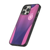 Coque iPhone 16 Pro - Silicone rigide noir Maillot de football Allemagne Extérieur personnalisable