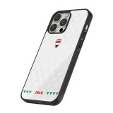 iPhone 16 Pro Case Hülle - Silikon schwarz Irak 2026 personalisierbares Fussballtrikot