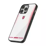 Coque iPhone 16 Pro - Silicone rigide noir Maillot de football Jordanie 2026 personnalisable