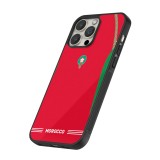 iPhone 16 Pro Case Hülle - Silikon schwarz Marokko 2026 personalisierbares Fussballtrikot