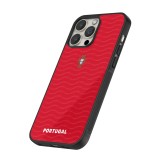 iPhone 16 Pro Case Hülle - Silikon schwarz Portugal 2026 personalisierbares Fussballtrikot
