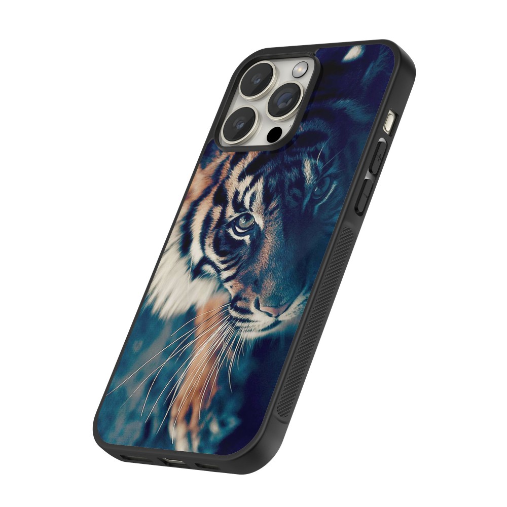 iPhone 16 Pro Case Hülle - Silikon schwarz Incredible Lion