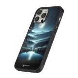 Coque iPhone 16 Pro - Silicone rigide noir Night Sky View