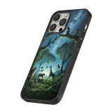 Coque iPhone 16 Pro - Silicone rigide noir Paradis des animaux exotiques