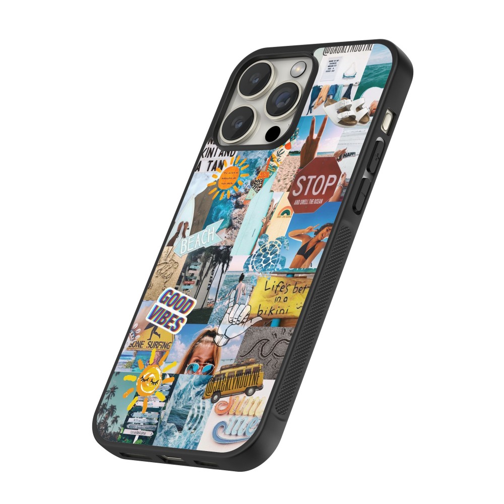 Coque iPhone 16 Pro - Silicone rigide noir Summer 2021 15