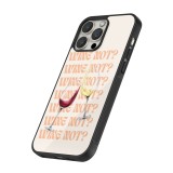 Coque iPhone 16 Pro - Silicone rigide noir Wine not