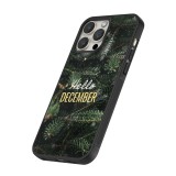 Coque iPhone 16 Pro - Silicone rigide noir Winter 25 Winter hello december