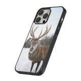 Coque iPhone 16 Pro - Silicone rigide noir Winter 25 Winter reindeer