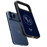 iPhone 17 Pro Max Case Hülle - Silikon schwarz Astrologie Widder