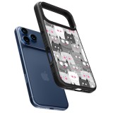 iPhone 17 Pro Max Case Hülle - Silikon schwarz Katzenschwärme