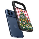 Coque iPhone 17 Pro Max - Silicone rigide noir Christmas 25 Happy Holiday