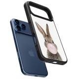 iPhone 17 Pro Max Case Hülle - Silikon schwarz Easter 2023 bubble gum bunny