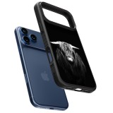 Coque iPhone 17 Pro Max - Silicone rigide noir Highland calf black