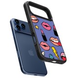 iPhone 17 Pro Max Case Hülle - Silikon schwarz Lips and lipgloss