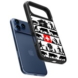 Coque iPhone 17 Pro Max - Silicone rigide noir Poya Suisse 1