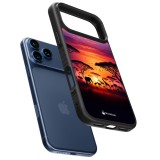 iPhone 17 Pro Max Case Hülle - Silikon schwarz Safari Sonnenuntergang Wildtiere