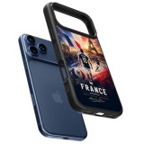 iPhone 17 Pro Max Case Hülle - Silikon schwarz Fussball Frankreich splash 2026