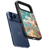 Coque iPhone 17 Pro Max - Silicone rigide noir Summer 2025 Grow with the flow