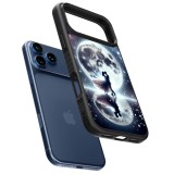 iPhone 17 Pro Max Case Hülle - Silikon schwarz Valentin 2024 Liebe unter dem Mond