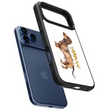 Coque iPhone 17 Pro Max - Silicone rigide noir Wine Teckel