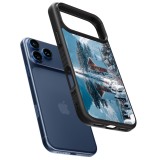 iPhone 17 Pro Max Case Hülle - Silikon schwarz Winter 25 Winter house forest day