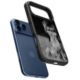 iPhone 17 Pro Case Hülle - Silikon schwarz Angry lions