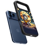 iPhone 17 Pro Case Hülle - Silikon schwarz AstroKatze RockMond