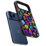Coque iPhone 17 Pro - Silicone rigide noir Autumn 2024 magic mushrooms