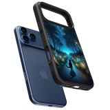iPhone 17 Pro Case Hülle - Silikon schwarz Schwarze Katze Spaziergang
