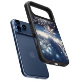 iPhone 17 Pro Case Hülle - Silikon schwarz Schneeflocke Solar Glanz