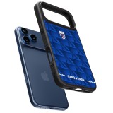 Coque iPhone 17 Pro - Silicone rigide noir Maillot de football Cap-Vert 2026 personnalisable