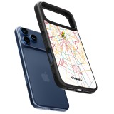 Coque iPhone 17 Pro - Silicone rigide noir Maillot de football Ghana 2026 personnalisable