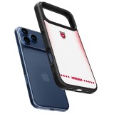 Coque iPhone 17 Pro - Silicone rigide noir Maillot de football Jordanie 2026 personnalisable