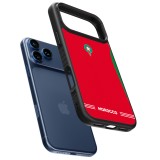 Coque iPhone 17 Pro - Silicone rigide noir Maillot de football Maroc 2026 personnalisable