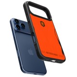 Coque iPhone 17 Pro - Silicone rigide noir Maillot de football Pays-Bas 2026 personnalisable